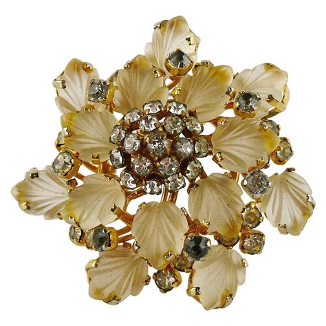 vintage christian Dior brooches